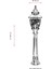 BSU-68057-BSY-B Kahverengi/Siyah Boyalı Dış Mekan Aydınlatma E27 Aluminyum Polikarbon Cam 25cm 3