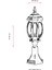 BSU-68063-BSY-K Siyah Boyalı Dış Mekan Aydınlatma E27 Aluminyum Polikarbon Cam 20cm 3