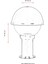 BSU-68064-BSY-M1-K Siyah Boyalı Dış Mekan Aydınlatma E27 Aluminyum Polikarbon Cam 30cm 3