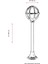 BSU-68079-BSY-M2-BOP Siyah Boyalı Dış Mekan Aydınlatma E27 Aluminyum Polietilen Cam 30cm 3