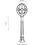 BSU-68081-BSY-M2-BOP Siyah Boyalı Dış Mekan Aydınlatma E27 Aluminyum Akrilik Cam 30cm 3