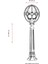 BSU-68081-BSY-M4-B Siyah Boyalı Dış Mekan Aydınlatma E27 ABS Akrilik Cam 30cm 3