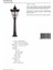BSU-68089-BSY-BOP Siyah Boyalı Dış Mekan Aydınlatma E27 Aluminyum Döküm Dip Polikarbon Cam 32cm 4