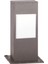 BSU-68142-GR-K Gri Boyalı Dış Mekan Aydınlatma E27 Aluminyum Polikarbon/Akrilik Cam 12cm 2