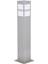 BSU-68143-BBY-B Beyaz Boyalı Dış Mekan Aydınlatma E27 Aluminyum Polikarbon/Akrilik Cam 12cm 2