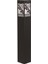 BSU-68144-BSY-M1-B Siyah Boyalı Dış Mekan Aydınlatma E27 Aluminyum Akrilik Cam 12cm 2