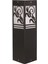 BSU-68144-BSY-M1-K Siyah Boyalı Dış Mekan Aydınlatma E27 Aluminyum Akrilik Cam 12cm 2