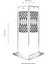 BSU-68144-BSY-M4-B Siyah Boyalı Dış Mekan Aydınlatma E27 Aluminyum Akrilik Cam 12cm 3