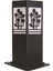 BSU-68144-BSY-M4-K Siyah Boyalı Dış Mekan Aydınlatma E27 Aluminyum Akrilik Cam 12cm 2