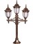BSU-68177-3BKR Kahverengi Boyalı Dış Mekan Aydınlatma E27 Çelik Boru ABS Polikarbon Cam 50cm 2
