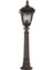 BSU-68181-BSY-B Siyah Boyalı Dış Mekan Aydınlatma E27 Çelik Boru ABS Polikarbon Cam 20cm 2