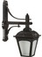 BAP-68185-BSY-M2 Siyah Boyalı Dış Mekan Aydınlatma E27 ABS Polikarbon Cam 40x20cm 2