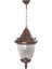 BFE-68186-BKR-M3 Kahverengi Boyalı Dış Mekan Aydınlatma E27 ABS Polikarbon Cam 26cm 2