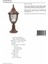 BSU-68186-BKR-M1-K Kahverengi Boyalı Dış Mekan Aydınlatma E27 ABS Polikarbon Cam 30cm 4