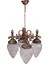BFE-68191-4BKR Kahverengi Boyalı Dış Mekan Aydınlatma E27 ABS Akrilik Cam 55cm 2