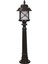BSU-68199-BSY-B Siyah Boyalı Dış Mekan Aydınlatma E27 ABS Polikarbon Cam 26cm 2