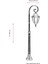 BSU-68206-BSY-M2-B Siyah Boyalı Dış Mekan Aydınlatma E27 Aluminyum ABS Polikarbon Cam 33x23cm 3
