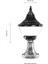 BSU-68207-BKR-M1 Kahverengi Boyalı Dış Mekan Aydınlatma E27 ABS Polikarbon Cam 27cm 3