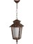 BFE-68211-BKR Kahverengi Boyalı Dış Mekan Aydınlatma E27 ABS Cam 18cm 2