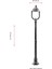 BSU-68212-BKR-B Kahverengi Boyalı Dış Mekan Aydınlatma E27 Aluminyum ABS Polikarbon Cam 30cm 3