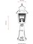 BSU-68213-BSY-K Siyah Boyalı Dış Mekan Aydınlatma E27 ABS Polikarbon Cam 18cm 3