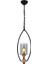AV-1660-1BSY Siyah Boyalı Modern Avize E27 Metal Cam 30x15cm 2
