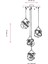 AV-60215-4KT Krom Kaplama Modern Avize E27 Metal Cam 40cm 4
