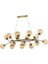 AV-60191-16EY Eskitme Kaplama Modern Avize E14 Metal Cam 110x90cm 2
