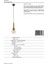 AV-60216-1E Eskitme Kaplama Modern Avize E27 Metal Cam 15cm 5