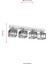 AV-60230-4EY Eskitme Kaplama Modern Avize E27 Metal Kristal 80x15cm 3
