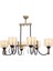 AV-65218-6BSY-YM Eskitme/Siyah Boyalı Modern Avize E27 Metal Cam 85x57cm 2