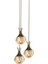 AV-60161-3ET Eskitme Kaplama Modern Avize E27 Metal Cam 40cm 2