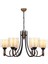 AV-65218-6BSY Eskitme/Siyah Boyalı Modern Avize E27 Metal Cam 70cm 2