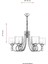 AV-65218-6BSY Eskitme/Siyah Boyalı Modern Avize E27 Metal Cam 70cm 3