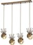 AV-60218-4EY Eskitme Kaplama Modern Avize E27 Metal Cam 70x13cm 2