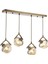 AV-60215-4EY Eskitme Kaplama Modern Avize E27 Metal Cam 77x14cm 2