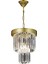 AV-65224-S25 Sarı Kaplama Modern Avize E14 Metal Kristal 25cm 2