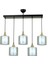 AV-65233-5Y-BSY-F Siyah Boyalı Modern Avize E27 Metal Cam 75x14cm 2