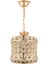 AV-65240-1S Sarı Kaplama Modern Avize E27 Metal Kristal 17cm 2