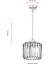 AV-65239-1BSY Siyah Boyalı Modern Avize E27 Metal Kristal 19cm 3