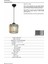 AV-65239-1BSY Siyah Boyalı Modern Avize E27 Metal Kristal 19cm 4