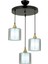 AV-65233-3T-BSY-F Siyah Boyalı Modern Avize E27 Metal Cam 40cm 2