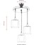 AV-65233-3T-BSY-F Siyah Boyalı Modern Avize E27 Metal Cam 40cm 3