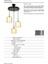 AV-65233-3T-BSY-B Siyah Boyalı Modern Avize E27 Metal Cam 40cm 4