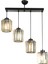AV-65230-4Y-BSY Siyah Boyalı Modern Avize E27 Metal Kristal 64x15cm 2