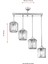 AV-65230-4Y-BSY Siyah Boyalı Modern Avize E27 Metal Kristal 64x15cm 3