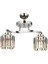 AV-65231-2K Krom Kaplama Modern Avize E27 Metal Kristal 46x17cm 2