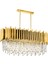 AV-60101-S85X40 Sarı Kaplama Modern Avize E27 Metal Kristal 85x40cm 2