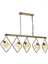 AV-60103-5EY Eskitme Kaplama Modern Avize E14 Metal Cam 110x20cm 2