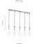 AV-60092-5EY Eskitme Kaplama Modern Avize E14 Metal Cam 80x15cm 3